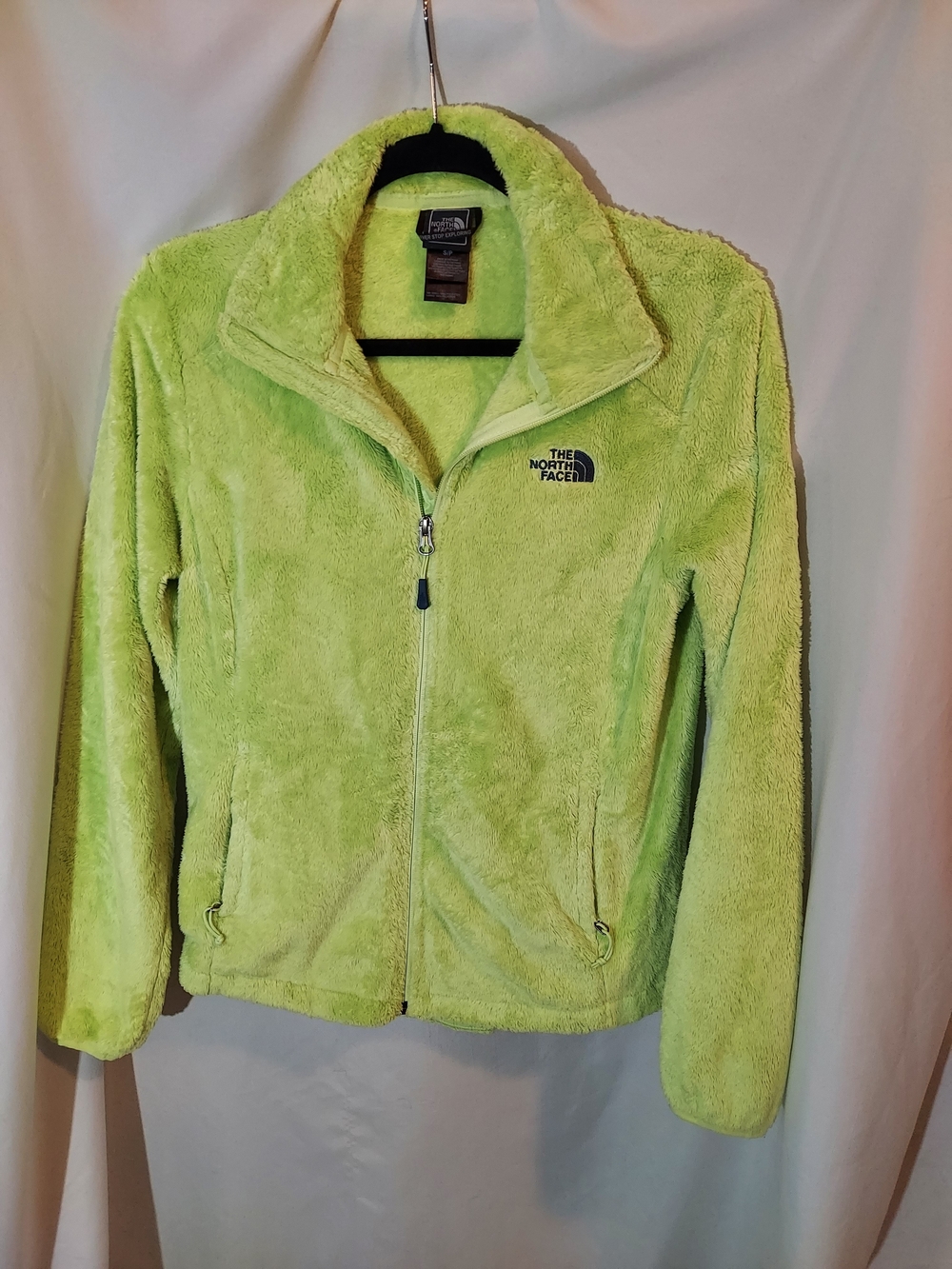 The North Face Osito Fleece Jacket Lime Green Size Small (S) Full Zip